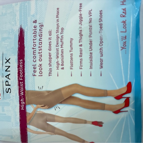 Spanx Red Hot Label Assets Size 5/E High Waist  Footless New in Package - Picture 7 of 7